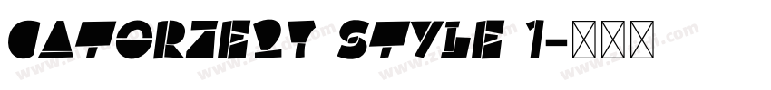 Catorze27 Style 1字体转换